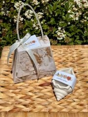 ANNELER GÜNÜ ÖZEL DENİZ KABUĞU MUM- ÇANTALI