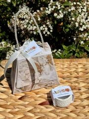 ANNELER GÜNÜ ÖZEL TRAVERTEN MUM- ÇANTALI