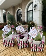 ÇİÇEK DESENLİ ÇANTALI MİX PAKET