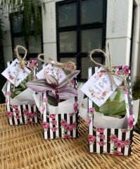 ÇİÇEK DESENLİ ÇANTALI MİX PAKET