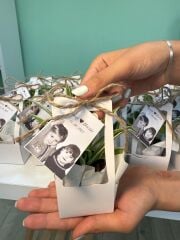 BEYAZ ÇANTALI MİX PAKET (HASIR JÜT FİYONKLU)