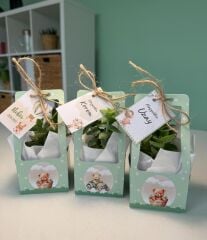 YEŞİL AYICIK TEMALI ÇANTALI MİX PAKET