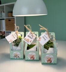 YEŞİL AYICIK TEMALI ÇANTALI MİX PAKET