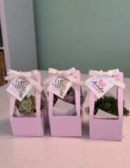 PEMBE ÇANTA VE SATEN KURDELELİ ANNELER GÜNÜ ÖZEL ÇANTALI MİX