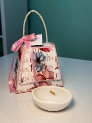 TEK FİTİLLİ LİNA-FLOWERS ÇANTALI